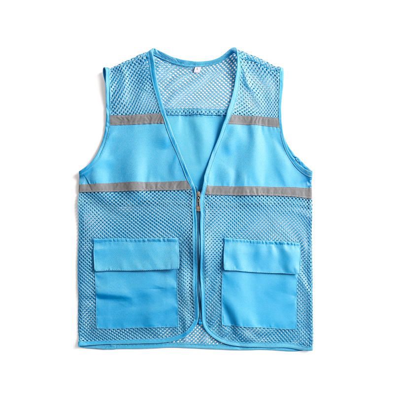 Unisex Sichtbare Utility-Weste mit atmungsaktivem Mesh, Reflektorbändern und großzügigen Fronttaschen Echoarchiv