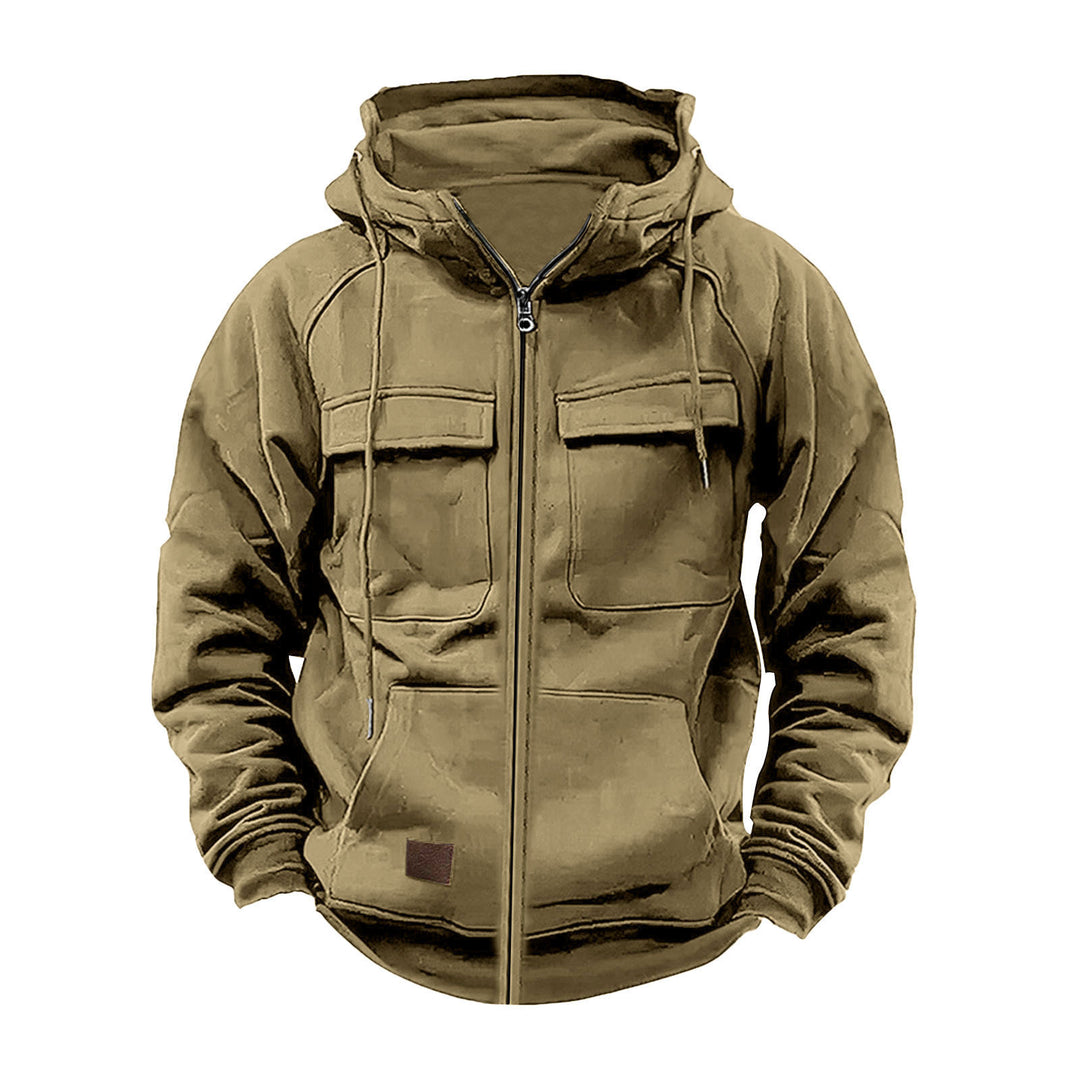 Herren multifunktionale Kapuzenjacke mit praktischen Taschen Echoarchiv