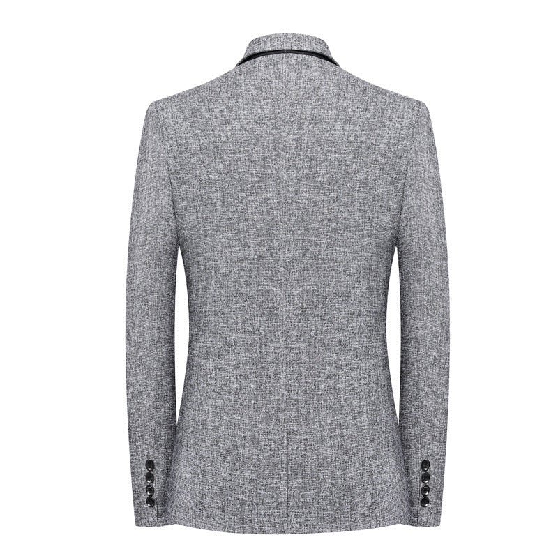 Herren Schlankes Struktur-Sakko im Leinen‑Tweed‑Look mit Ein‑Knopf‑Silhouette Echoarchiv