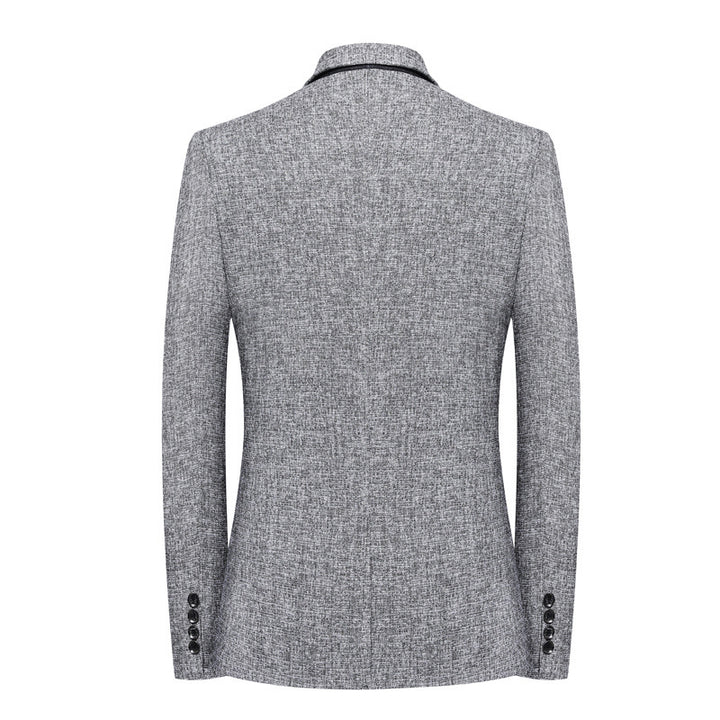 Herren Schlankes Struktur-Sakko im Leinen‑Tweed‑Look mit Ein‑Knopf‑Silhouette Echoarchiv