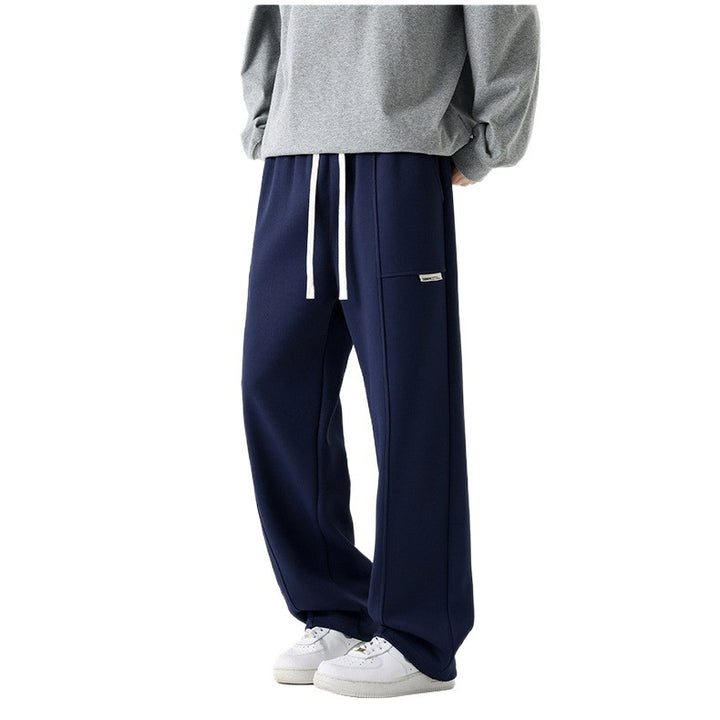 Herren Weite Relax-Jogginghose mit Tunnelzug, Multifunktionstasche & geradem Bein Echoarchiv