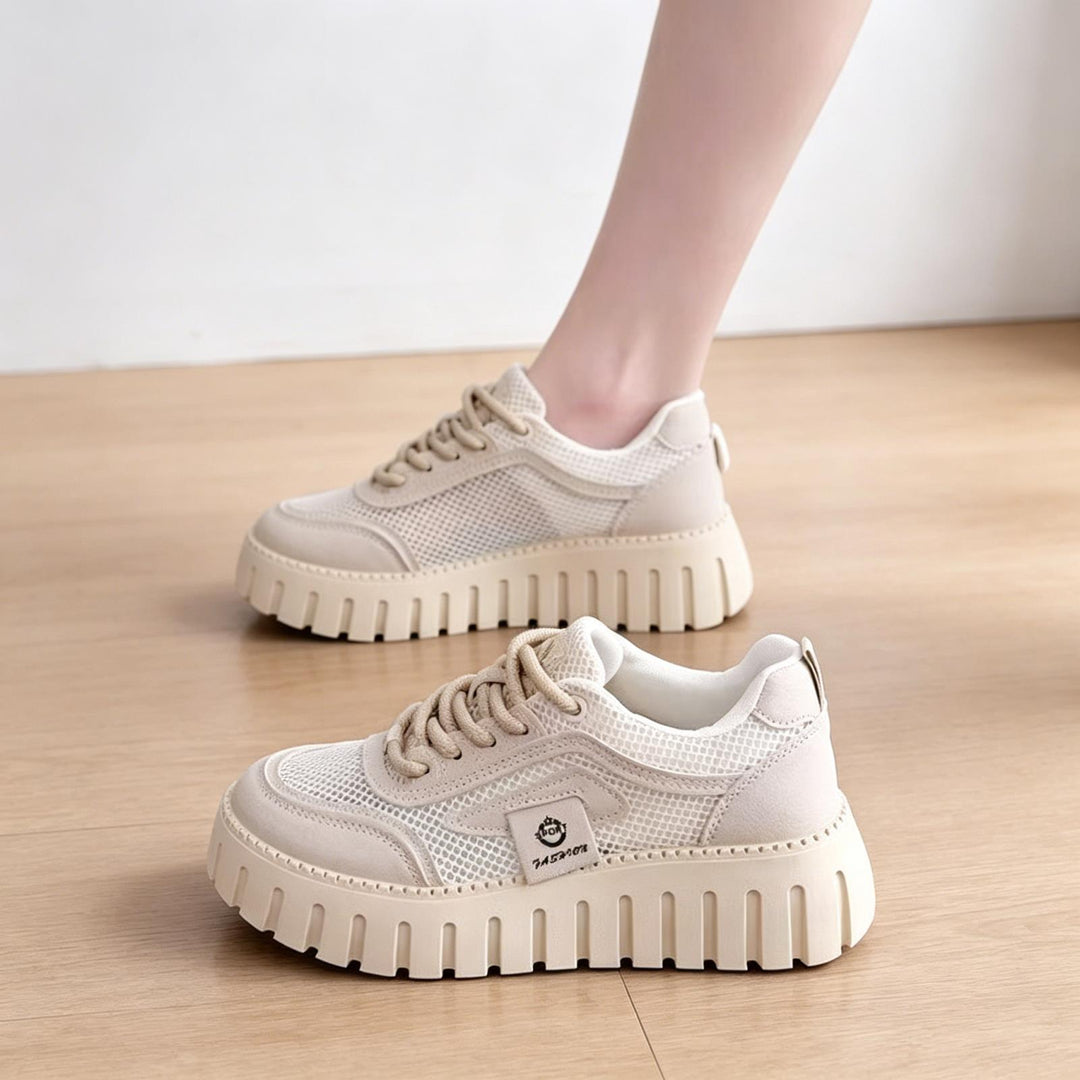 Damen Atmungsaktive Sneaker mit stabiler Sohle Echoarchiv