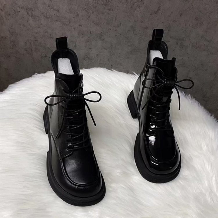 Damen Modische und komfortable Lederstiefeletten Echo Archiv