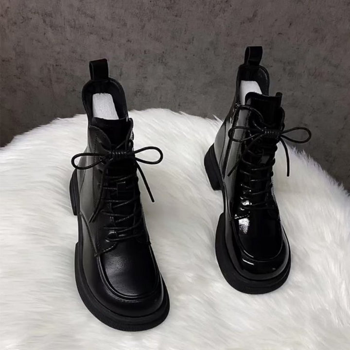Damen Modische und komfortable Lederstiefeletten Echo Archiv