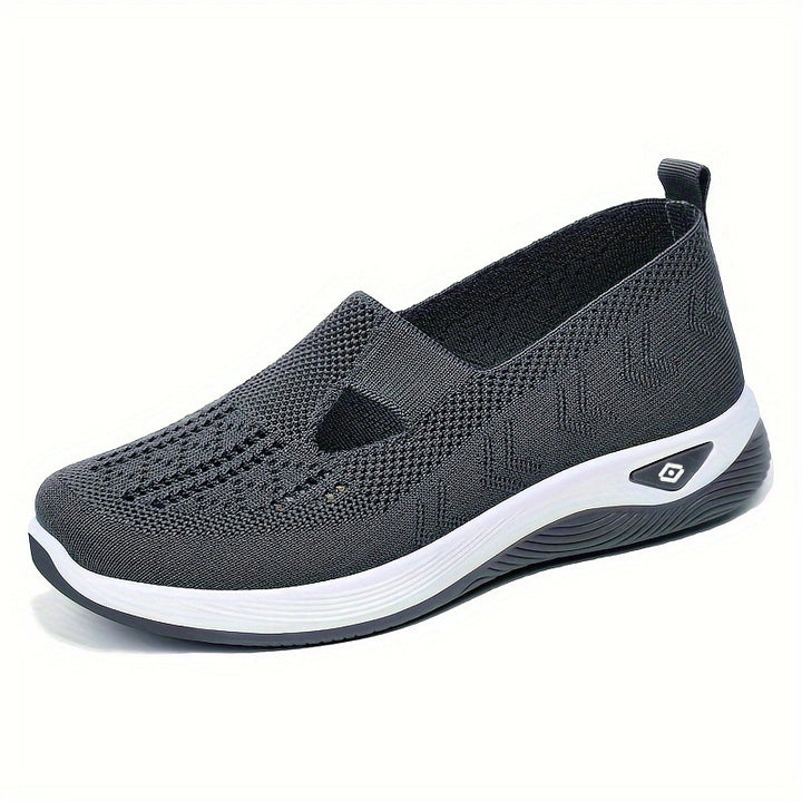 Damen nan leichte gestrickte Slipper mit orthopädischer Komfortsohle Echo Archiv