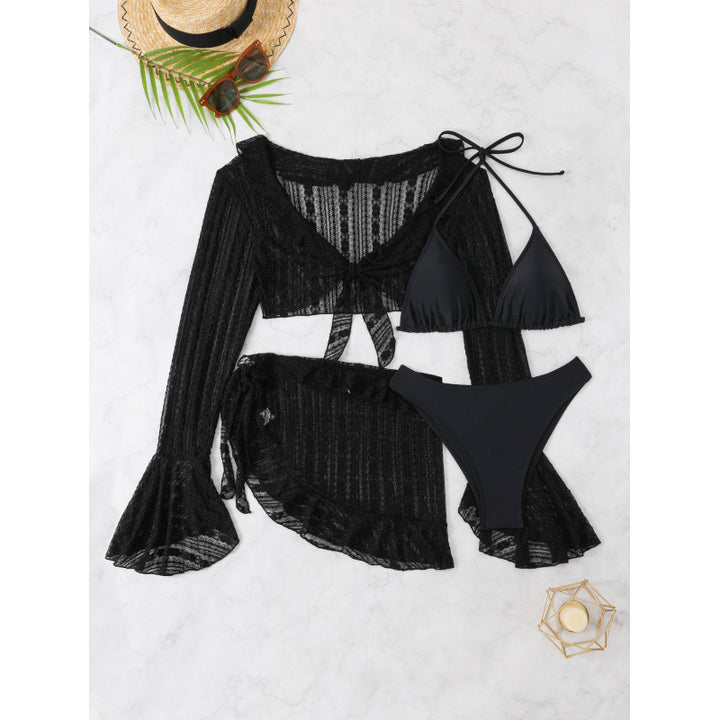 Damen Bikini-Set mit schickem Überwurf und verstellbaren Trägern Echo Archiv