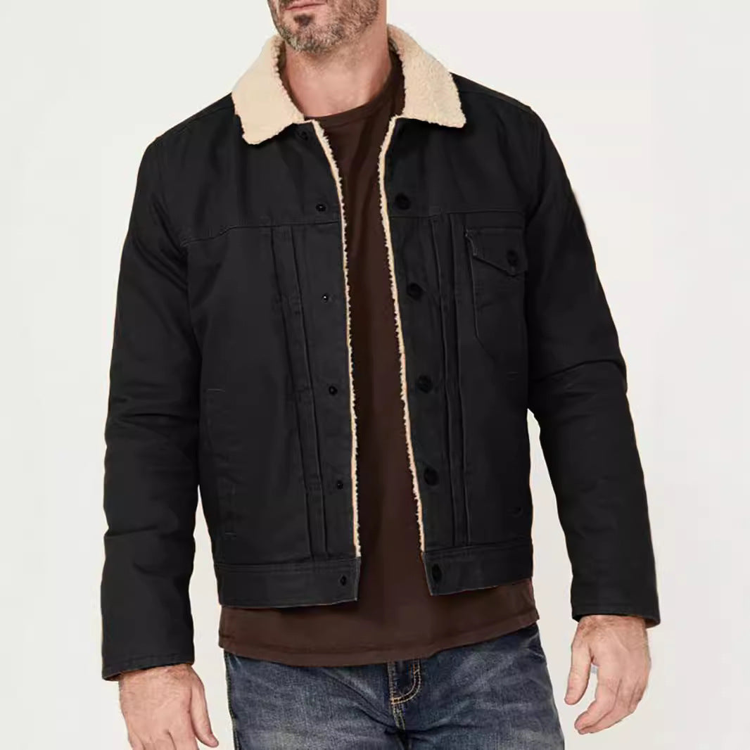 Herren Fleece gefütterte Bikerjacke Echoarchiv