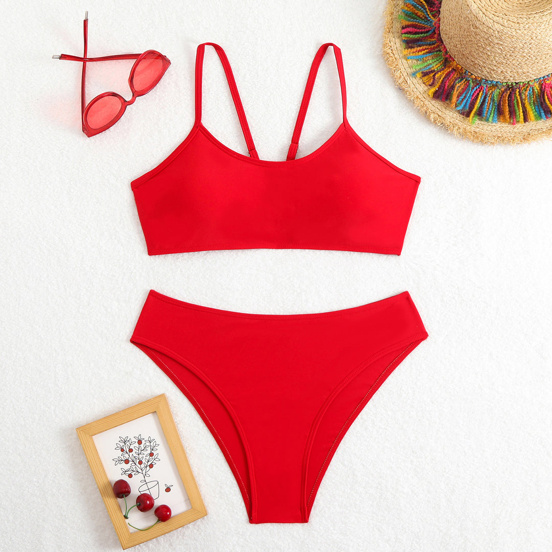 Damen Bikini-Set mit sportlichem Schnitt und herausnehmbaren Polstern Echo Archiv