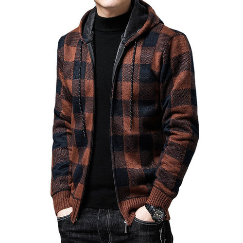 Herren Hooded Strickjacke Echoarchiv