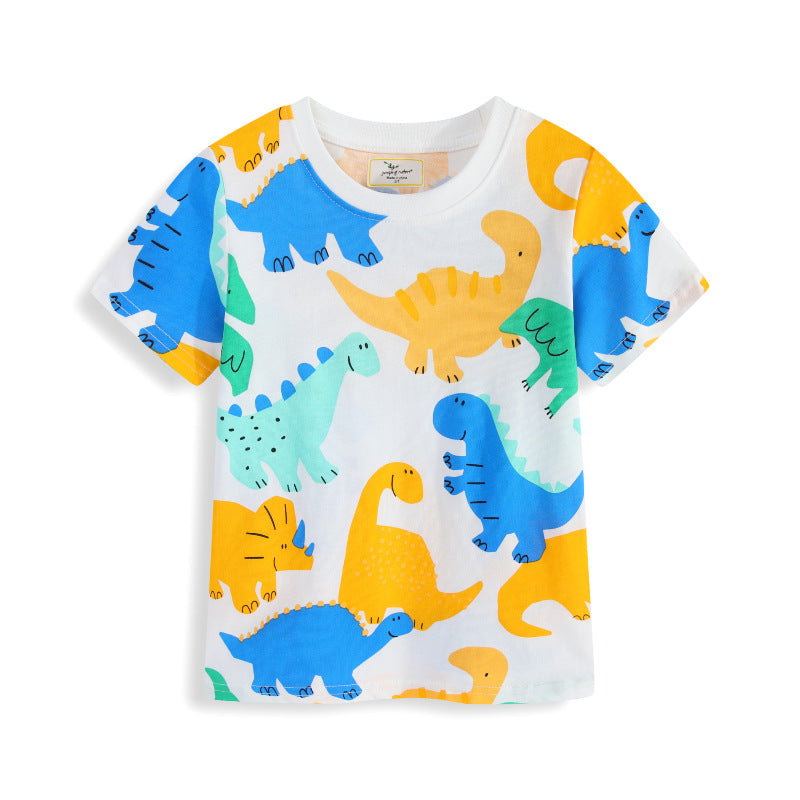 Kinder T-Shirt mit fröhlichem Dinosauriermotiv Echo Archiv