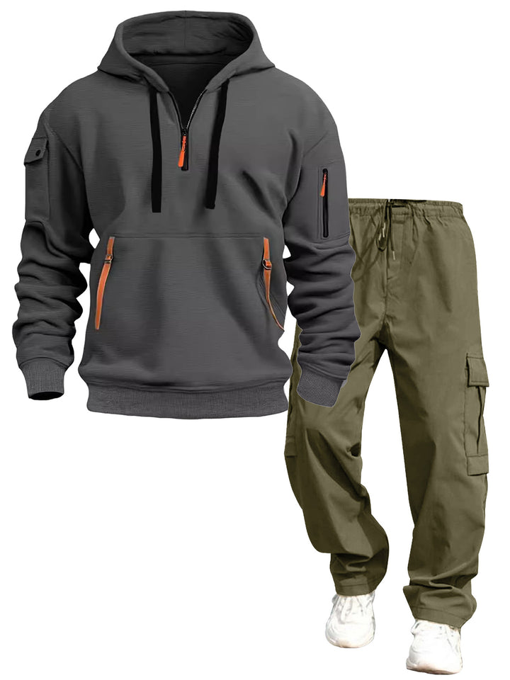 Herren lässiger Kapuzenpullover und Jogginghose Echo Archiv