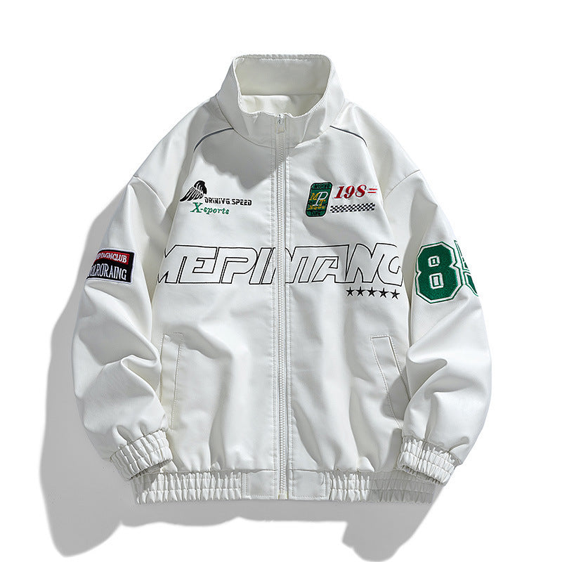 Herren Sportliche Motorsportjacke Echo Archiv