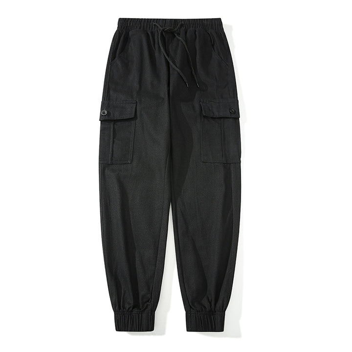 Herren Cargo-Joggerhose mit elastischem Bund, Klappentaschen und gerippten Knöcheln Echo Archiv