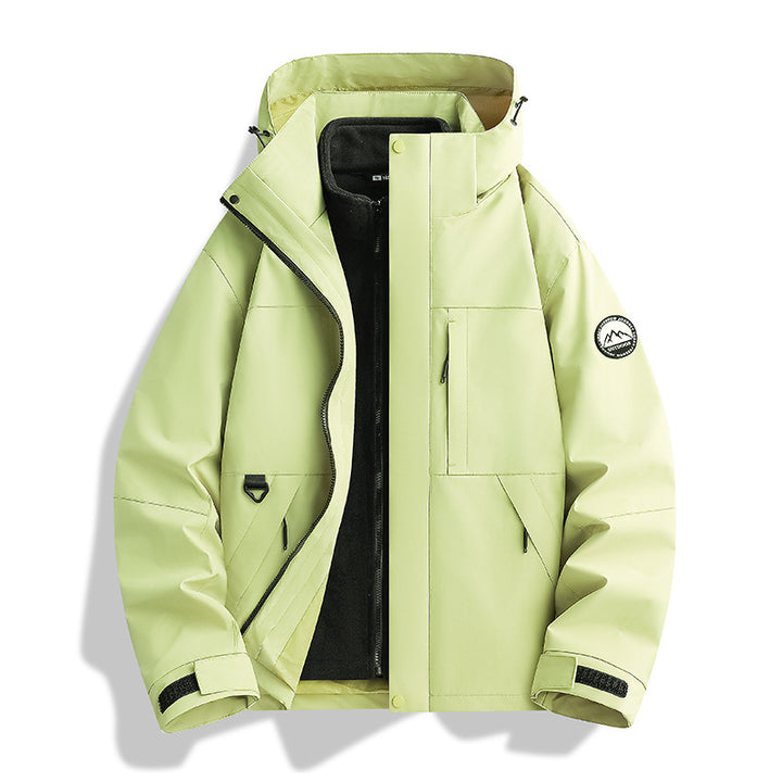 Damen Wasserabweisender Parka mit abnehmbarer Fleece-Innenjacke und Kapuze Echo Archiv