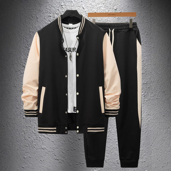 Herren Sportliches Sweat-Anzug-Set mit gestreiften Details Echoarchiv