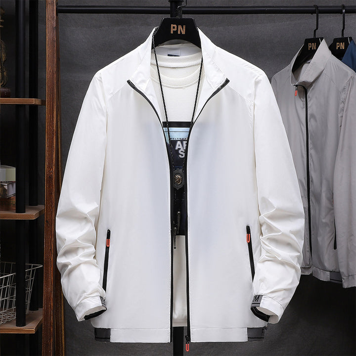 Herren leichte wasserabweisende Übergangsjacke mit praktischen Reißverschluss-Taschen Echoarchiv