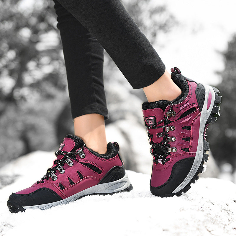Damen Gefütterte Winter-Trekking‑Halbschuhe mit wasserdichter Oberfläche und griffiger Mehrzonenprofilsohle Echo Archiv