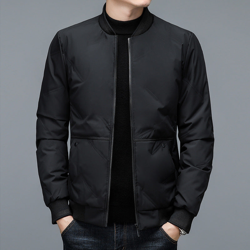 Herren Sportliche Bomberjacke mit elastischen Bündchen und Taschen Echoarchiv