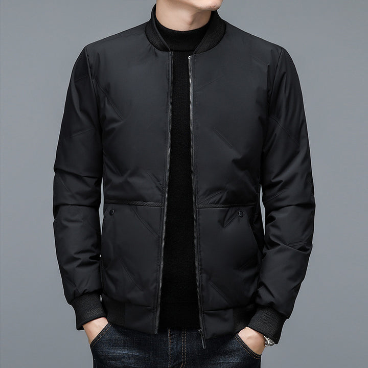 Herren Sportliche Bomberjacke mit elastischen Bündchen und Taschen Echoarchiv