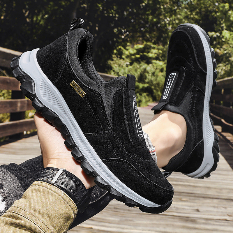 Herren  slip-on Freizeitsneaker mit Wildlederoptik, elastischem Einstieg und griffiger Profilsohle Echo Archiv