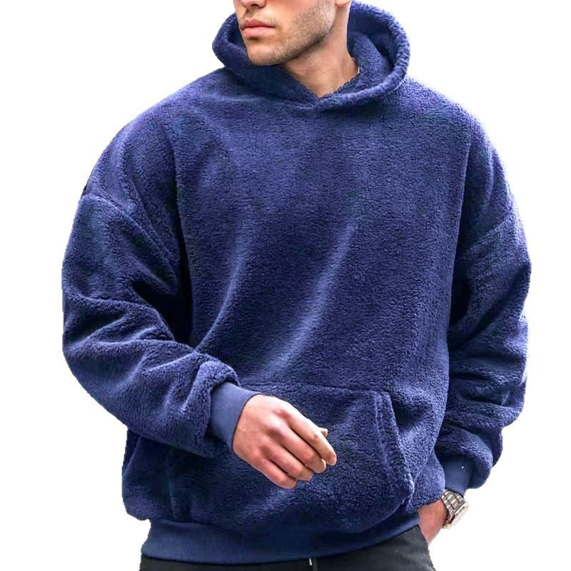 Herren kuscheliger Kapuzenpullover aus weichem Fleece Echoarchiv
