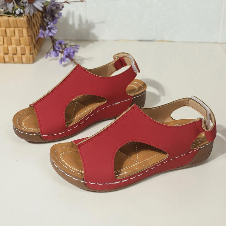 Damen Sportlich-elegante Komfort-Sandalen mit gepolstertem Fußbett und verstellbaren Klettverschlüssen – Sorelia