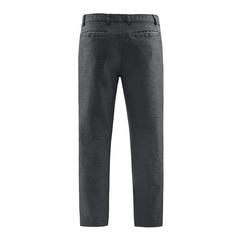 Herren Tailored-Chinohose mit geradem Bein, Gürtelschlaufen & Wiener Naht Echoarchiv