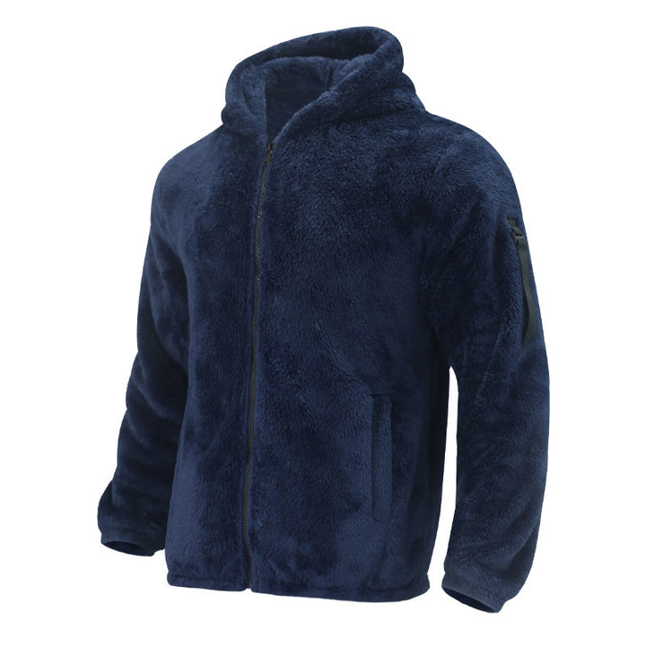 Herren Fleecejacke mit weichem Innenfutter und Kapuze Echoarchiv
