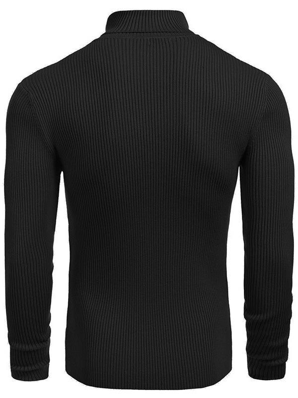 Herren Rollkragenpullover aus feinem Rippstrick Echoarchiv