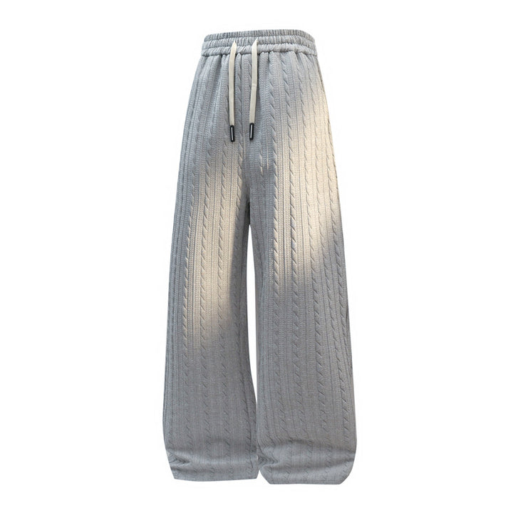 Damen Weite Strick-Loungehose mit Zopfmuster, Kordelbund & Relaxed-Silhouette Echoarchiv