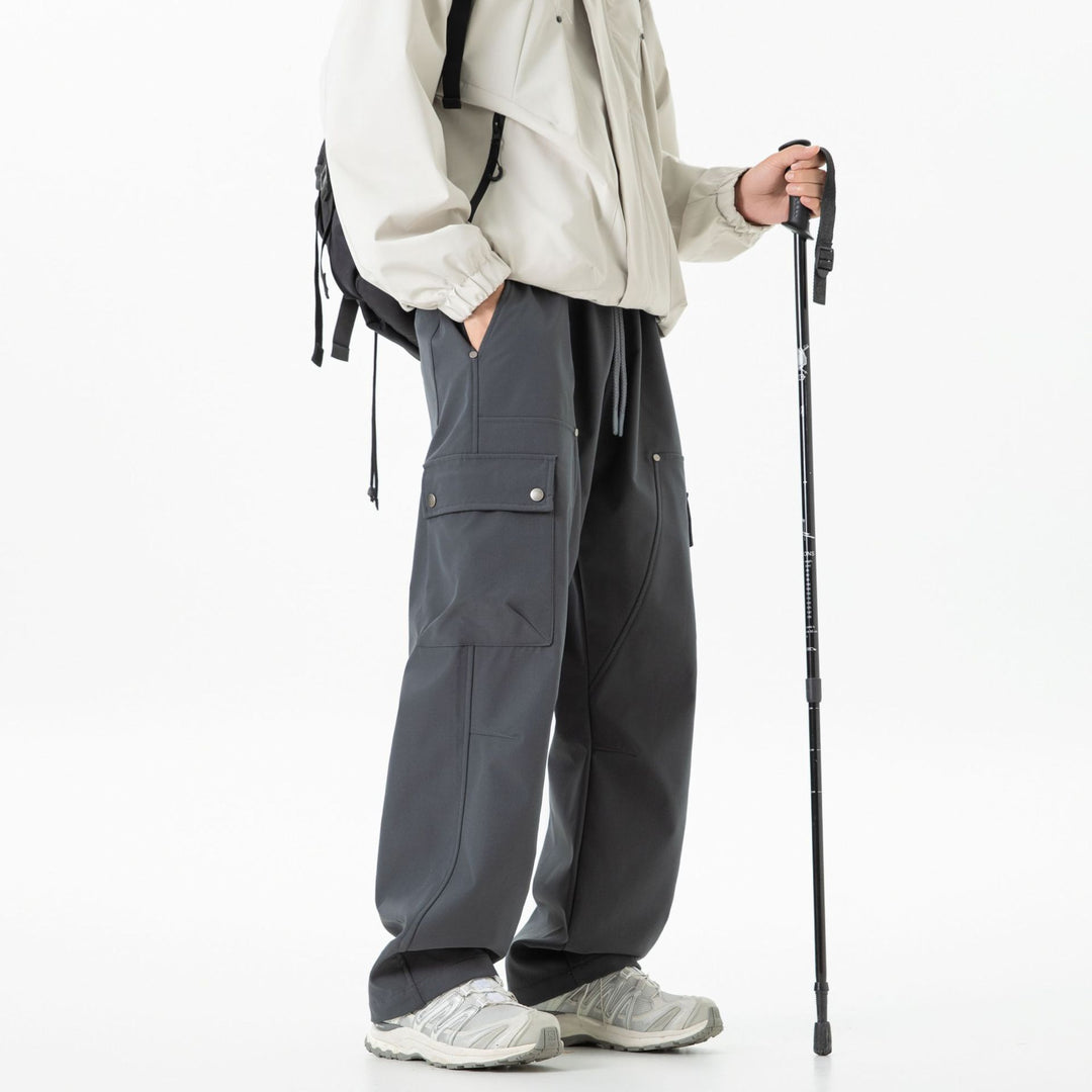 Damen Weite Cargo-Shorts mit elastischem Tunnelzugbund und Multifachtaschen Echo Archiv