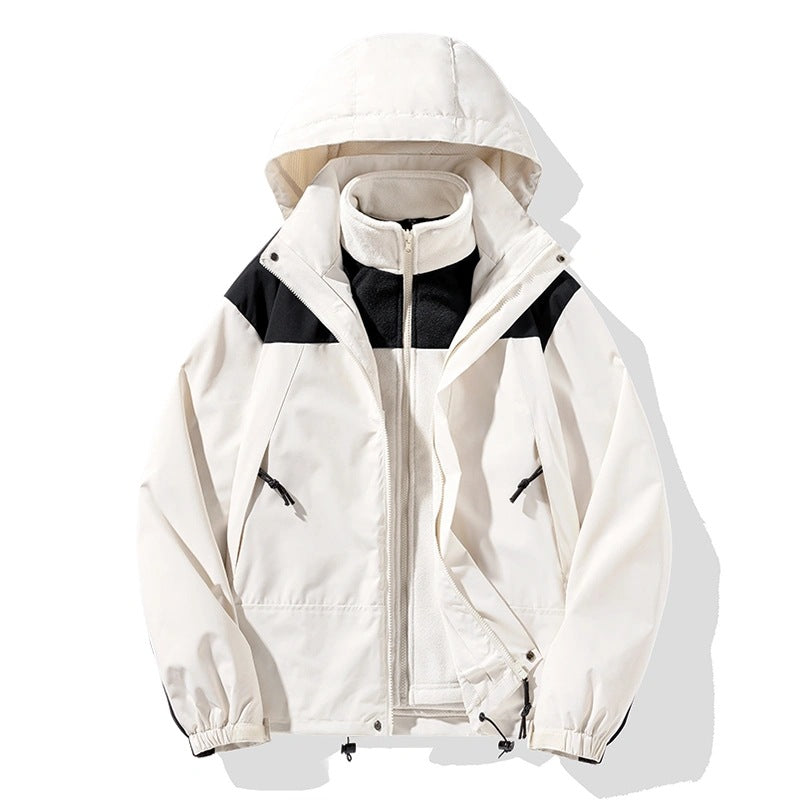 Herren Zweiteiliges Softshell-Set mit abnehmbarem Fleece‑Innenlayer und verstellbarer Kapuze Echo Archiv