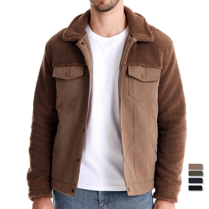 Herren gefütterte Jacke im Jeansstil Echoarchiv