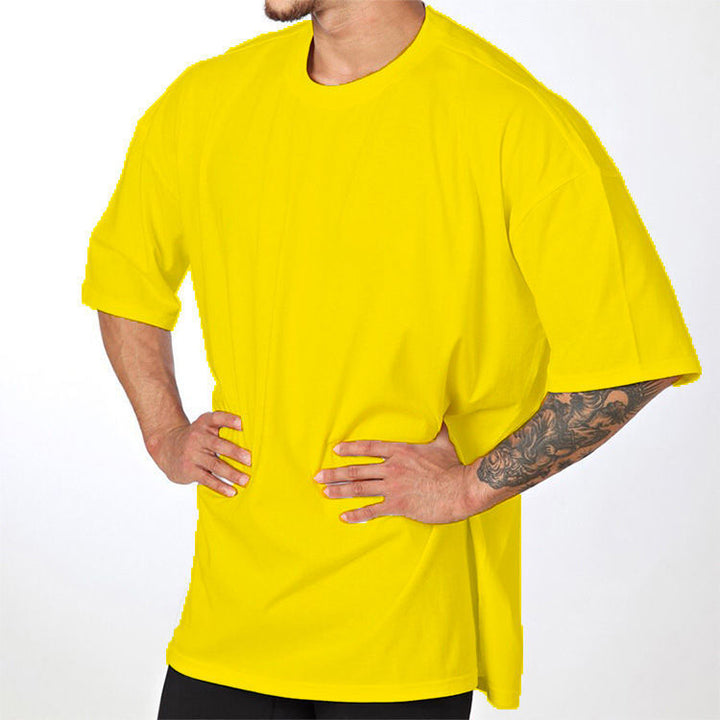 Herren Oversized T-Shirt aus hochwertigem Baumwollmix mit Rundhalsausschnitt Echoarchiv