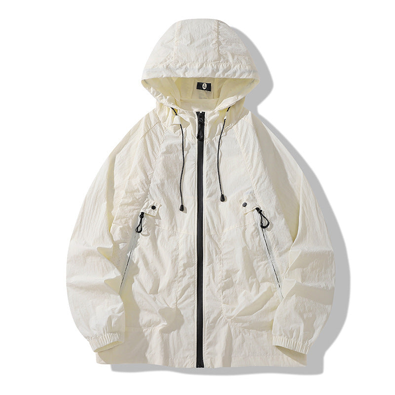 Unisex Leichte Regenjacke mit verstellbarer Kapuze Echo Archiv