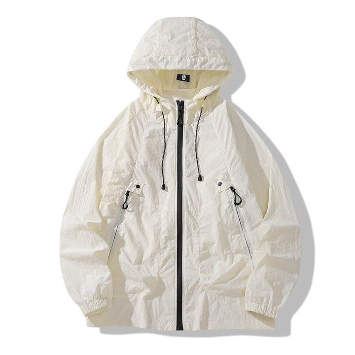 Unisex Leichte Regenjacke mit verstellbarer Kapuze Echo Archiv
