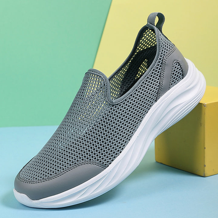 Herren nan atmungsaktiver Netz-Sportschuh mit Schlupfform und stoßdämpfender Laufsohle Echo Archiv