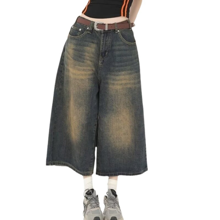 Herren Weite Jeansshorts im lässigen Stil mit hochwertiger Denim-Qualität Echoarchiv