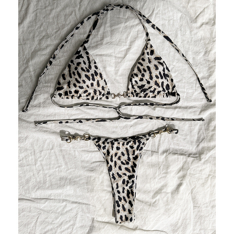 Damen Triangel-Bikini mit modischen Kettendetails Echo Archiv