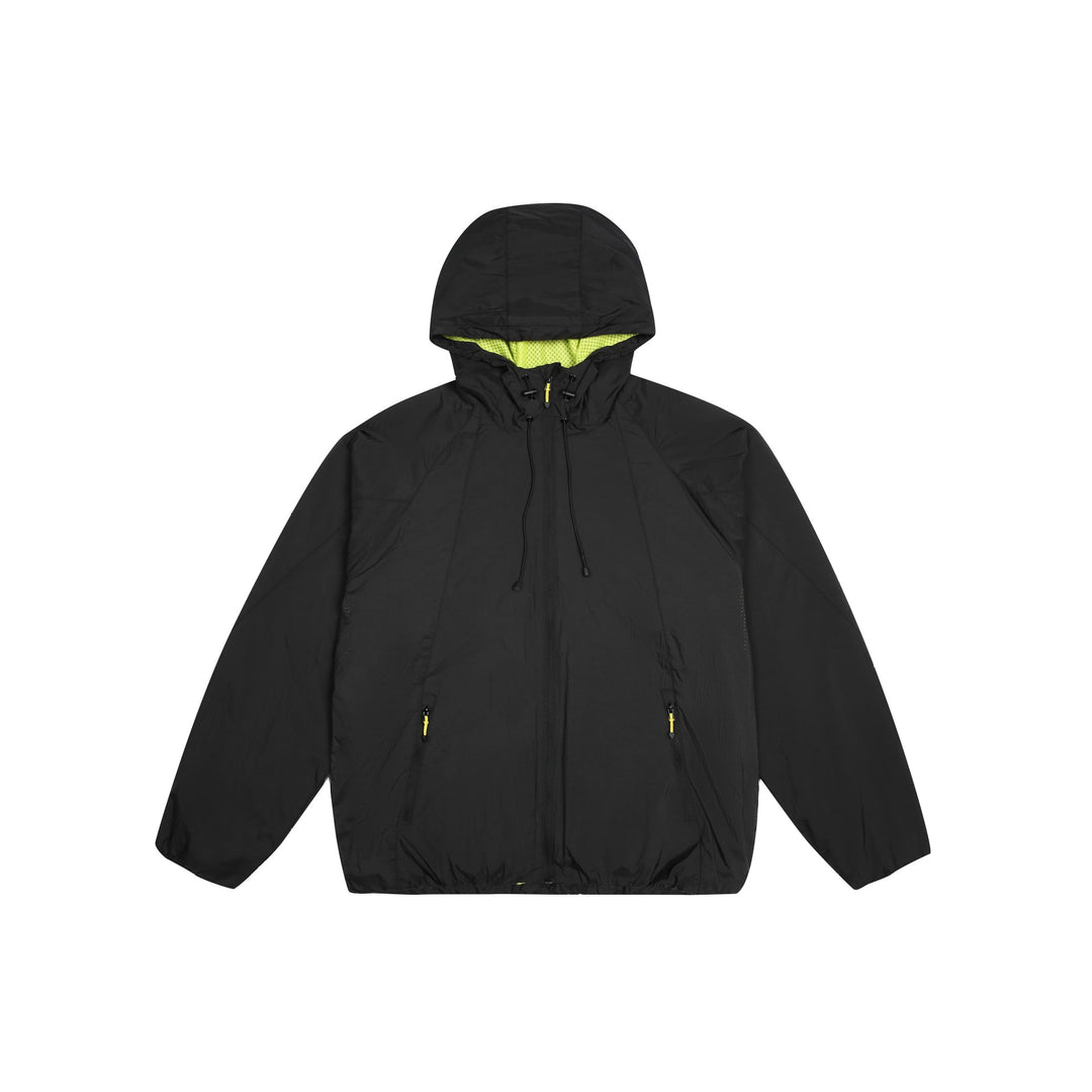 Unisex Leichter Windbreaker mit verstellbarer Kapuze, packbarer Nylonjacke Echoarchiv