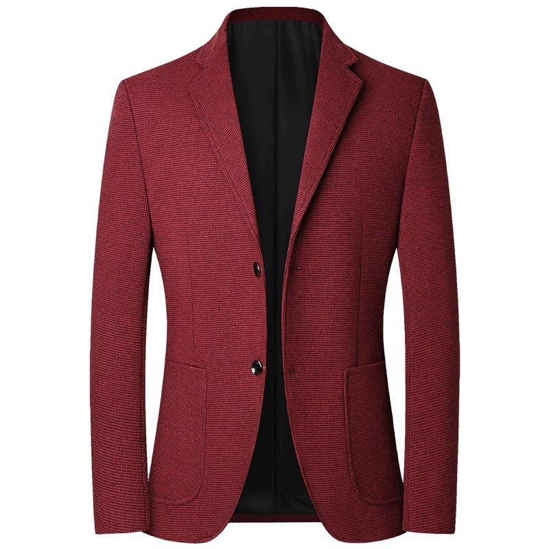 Herren Leichter City-Blazer ungefütterte Konstruktion mit Strukturmuster und aufgesetzten Fronttaschen Echo Archiv