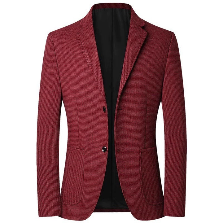 Herren Leichter City-Blazer ungefütterte Konstruktion mit Strukturmuster und aufgesetzten Fronttaschen Echo Archiv