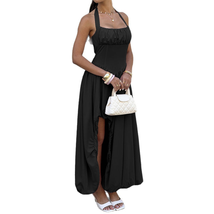 Damen Maxikleid mit Rüschen und tiefem Schlitz Echo Archiv