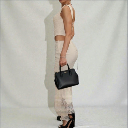 Damen Crop-Top mit schmeichelhaftem Quadrat-Ausschnitt und sanfter Raffung Echo Archiv