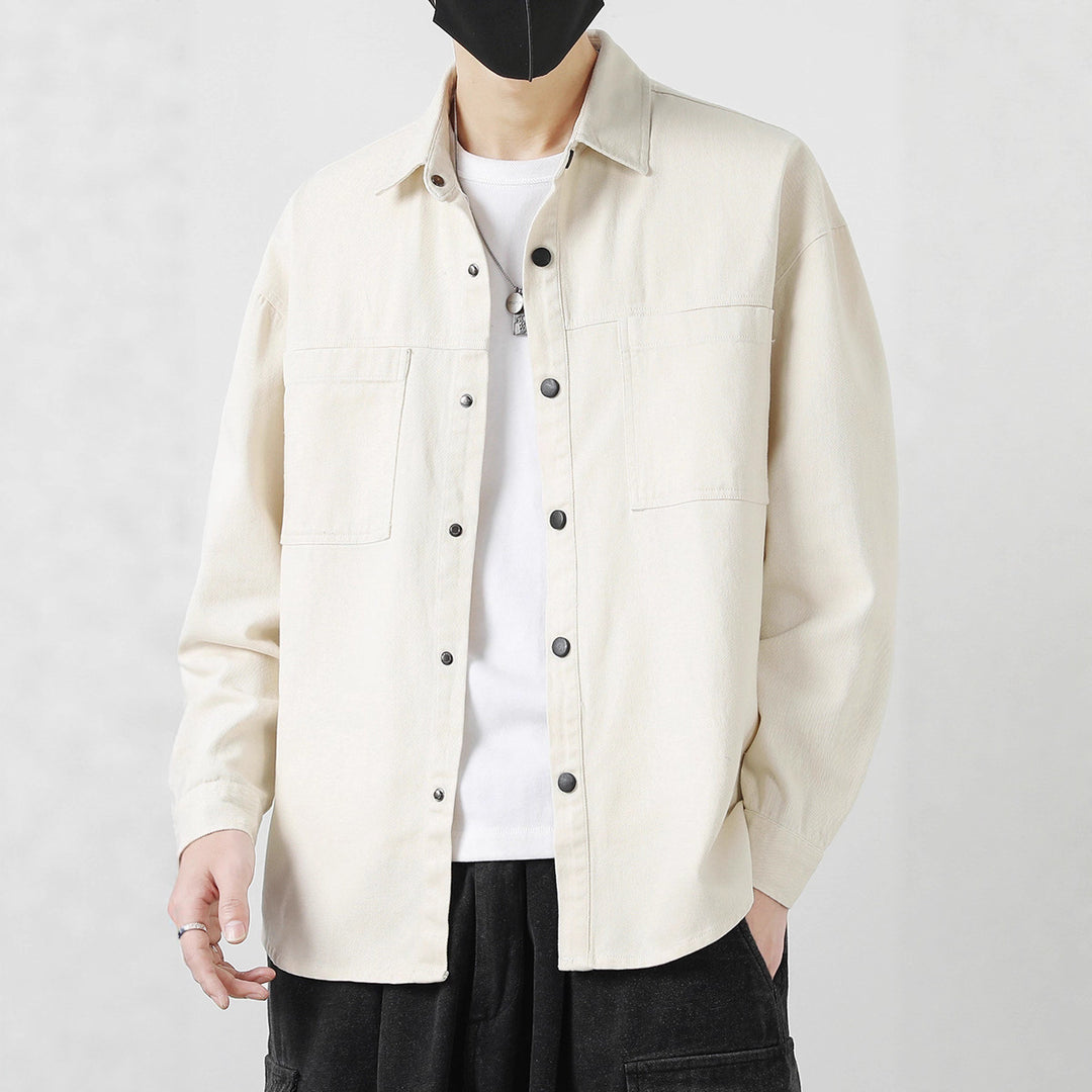 Herren Lässige Overshirt-Jacke Echo Archiv