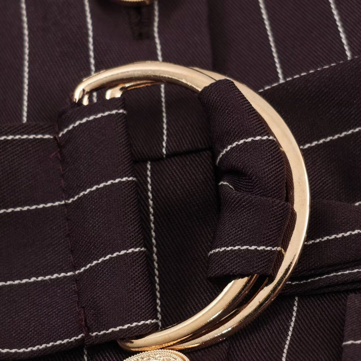Damen Hemdblusenkleid im Nadelstreifen-Look mit Taillengürtel Echoarchiv