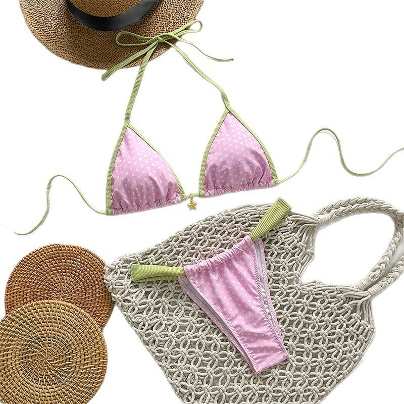 Damen Triangel-Bikini mit stilvollen Punktemuster Echo Archiv