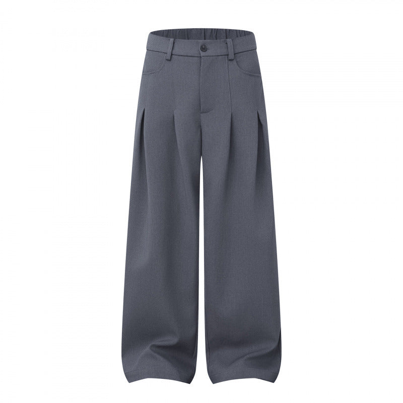 Damen Weite Highwaist-Hose mit Kellerfalten, Gürtelschlaufen und Cropped-Bein Echo Archiv