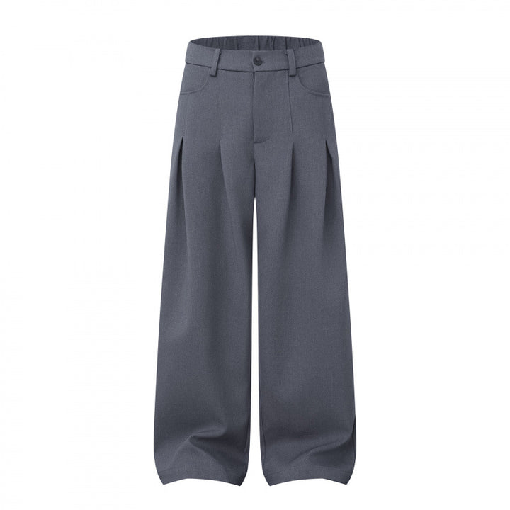 Damen Weite Highwaist-Hose mit Kellerfalten, Gürtelschlaufen und Cropped-Bein Echo Archiv