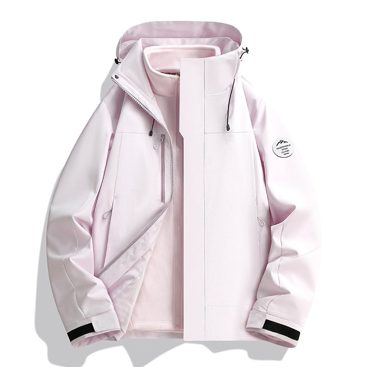 Herren Wetterfeste Softshelljacke mit Fleece‑Innenfutter, verstellbarer Kapuze & Reißverschluss‑Brusttasche Echoarchiv